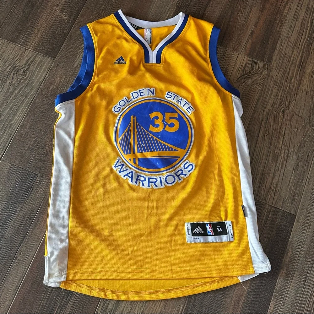 Kevin Durant #35 Golden State Warriors adidas basketball jersey men's medium